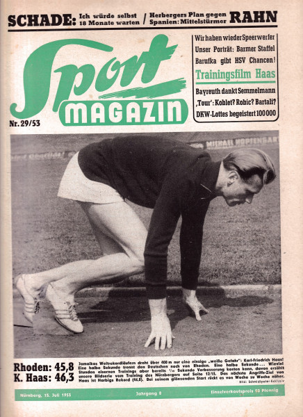 Sport Magazin - 1953 29 A - 15. Juli 1953