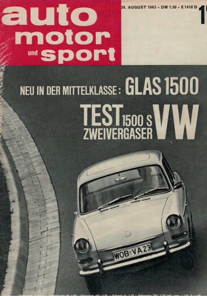 Auto Motor und Sport 1963 Heft 17-24.08.1963