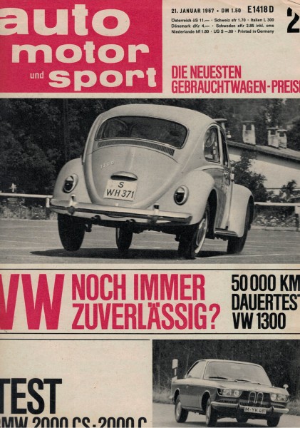 Auto Motor und Sport 1967 Heft 02-21.01.1967