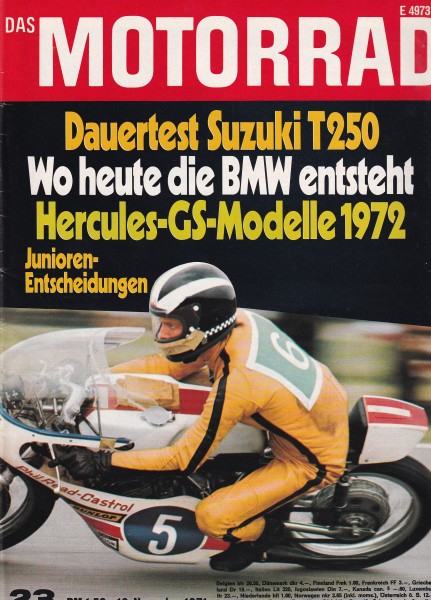 Das Motorrad - 1971 - Heft 23 - Suzuki T250