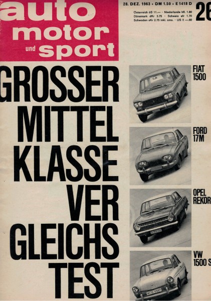 Auto Motor und Sport 1963 Heft 26-28.12.1963