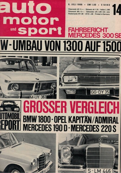 Auto Motor und Sport 1966 Heft 14-09.07.1966