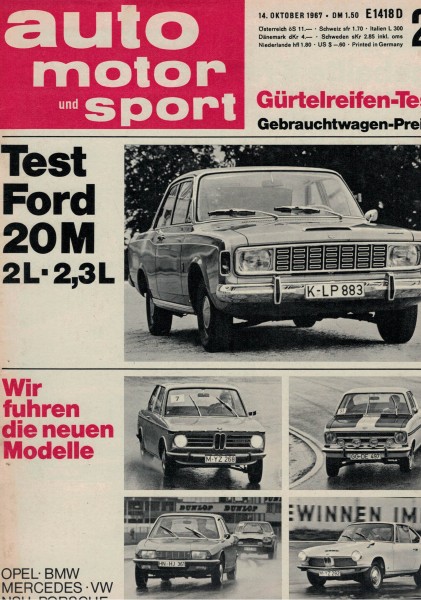 Auto Motor und Sport 1967 Heft 21-14.10.1967