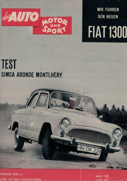 Auto Motor und Sport 1961 Heft 10-06.05.1961