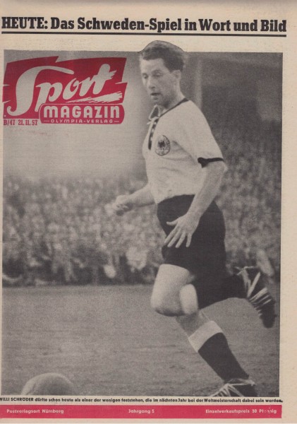 Sport Magazin - 1957 47 B - 21.11.1957 - Willi Schröder