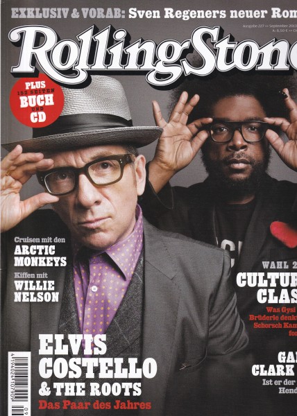 Rolling Stone 2013-09 September - Ausgabe 227 - Gary Clark Jr., Elvis Costello & the Roots - mit CD