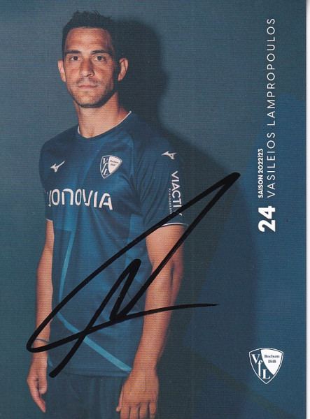 Autogrammkarte - VfL Bochum - Vasileios Lampropoulos - Original Signatur