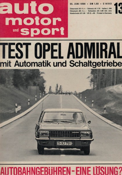 Auto Motor und Sport 1966 Heft 13-25.06.1966