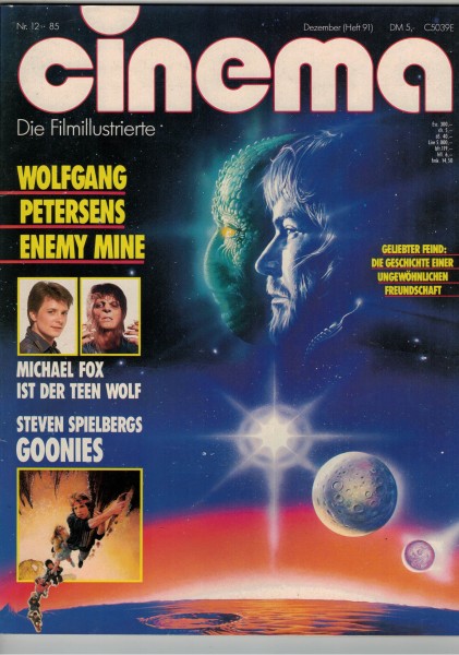 Cinema Zeitschrift, Heft Nr. 091, Dezember 1985, Teen Wolf, Michael J. Fox, Goonies, Geliebter Feind