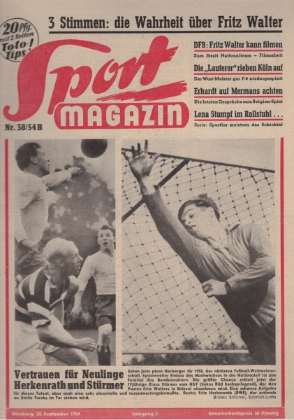 Sport Magazin - 1954 38 B - 23. September 1954