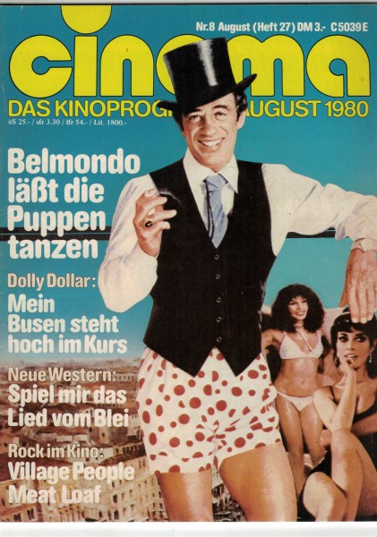 Cinema Zeitschrift, Heft Nr. 027, August 1980