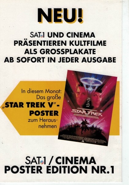 Cinema Poster Edition Nr. 01 - Star Trek V