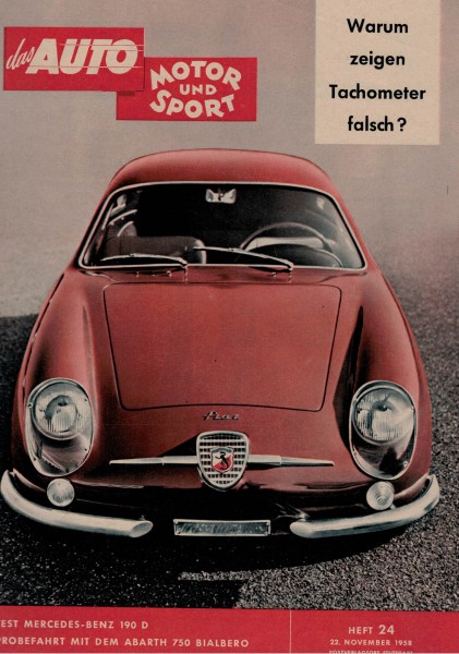 Auto Motor und Sport 1958 Heft 24 - 22.11.1958 - Mercedes-Benz 190 D