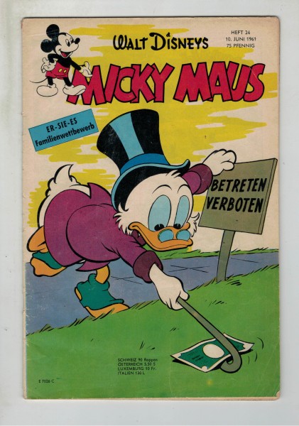 Micky Maus 1961 Nr. 24 / 10.06.1961