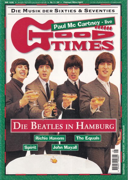 Good Times Ausgabe Nr. 32 - 1998/1 - The Beatles, Paul McCartney, Spirit, The Equals, John Mayall