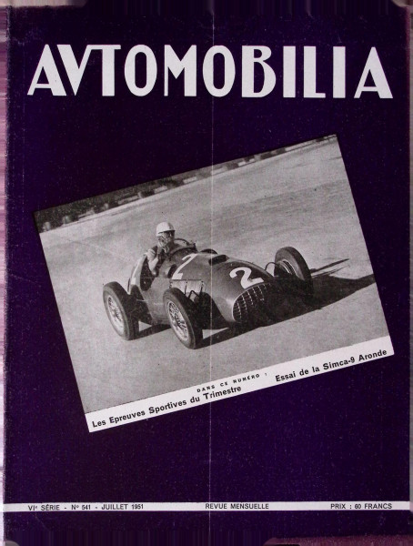 Automobilia - Juillet 1951 - No. 541