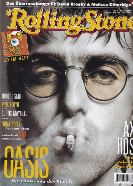 Rolling Stone 2000-02 Februar - Ausgabe 64 - David Crosby, Melissa Etheridge, Oasis - mit CD