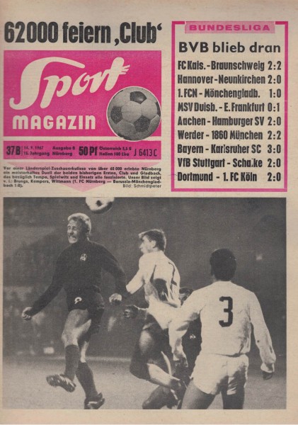Sport Magazin - 1967 37 B - 14.09.1967