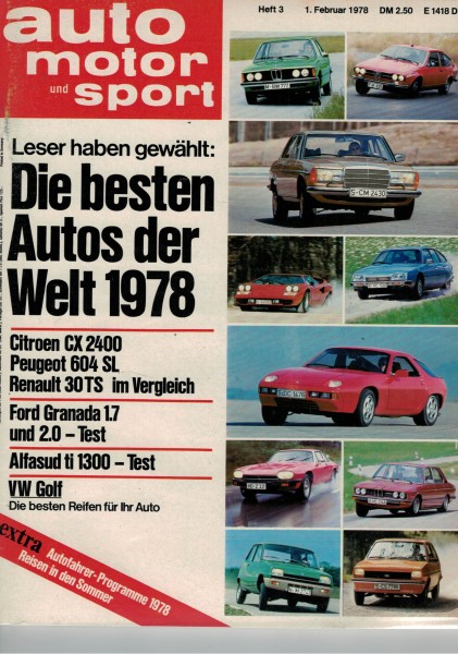 Auto Motor und Sport 1978 Heft 03-01.02.1978