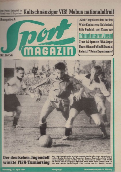 Sport Magazin - 1954 16 A - 19. April 1954