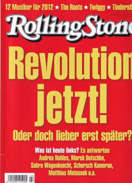 Rolling Stone 2012-02 Februar - Ausgabe 208 - The Roots, Twiggy, Tindersticks - mit CD