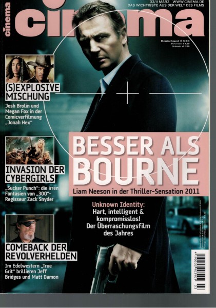 Cinema Zeitschrift, Heft Nr. 394 März 2011, Liam Neeson, Josh Brolin, Megan Fox, Jeff Bridges