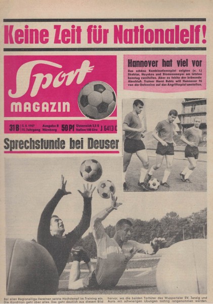 Sport Magazin - 1967 31 B - 03.08.1967