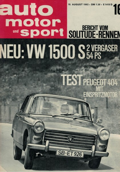 Auto Motor und Sport 1963 Heft 16-10.08.1963