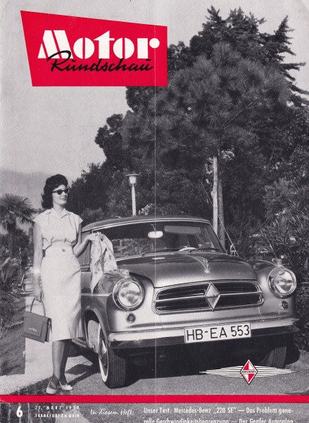 Motor Rundschau 1959 Heft 06 - 25.03.1959 - Mercedes-Benz 220 SE