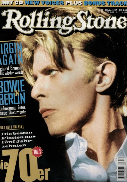 Rolling Stone 1997-10 Oktober - Ausgabe 36 - David Bowie, Bandiis, Richard Branson - mit CD