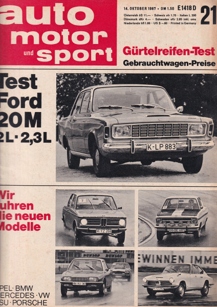 Auto Motor und Sport 1967 Heft 21-14.10.1967