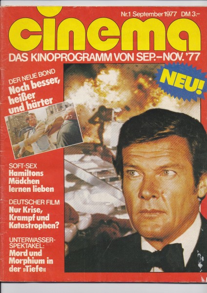 Cinema Zeitschrift, Heft Nr. 001, September 1977