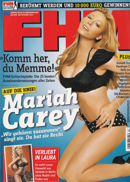 FHM - FOR HIM MAGAZINE - 2005-07 Juli - Mariah Carey, Laura Oswald, Michaela Schafrath (Gina Wild)