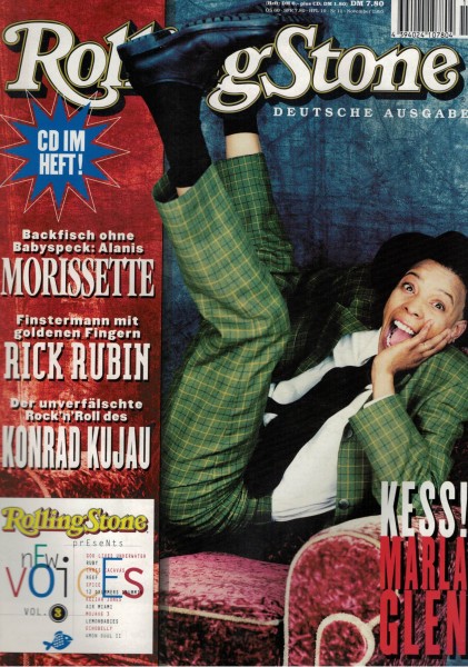 Rolling Stone 1995-11 November - Ausgabe 13 - Alanis Morissette, Rick Rubin, Konrad Kujau - mit CD