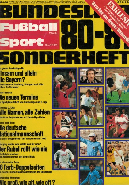 Fußball-Woche - Bundesliga-Sonderheft 80-81