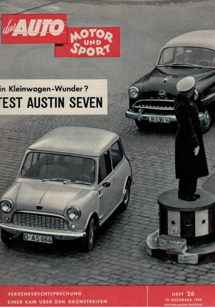 Auto Motor und Sport 1959 Heft 26 - 19.12.1959 - Austin Seven