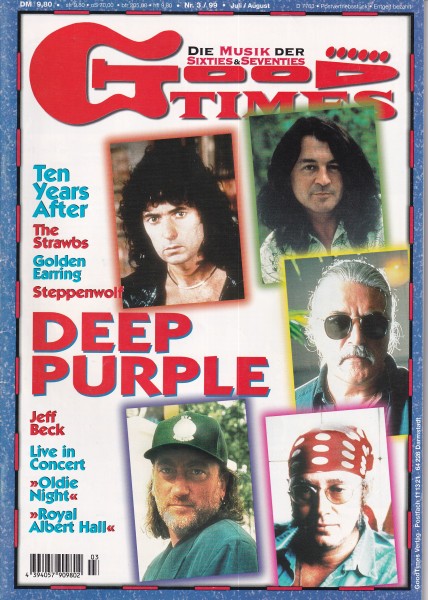 Good Times Ausgabe Nr. 40 - 1999/3 - Steppenwolf, Deep Purple, Jeff Beck, The Strawbs