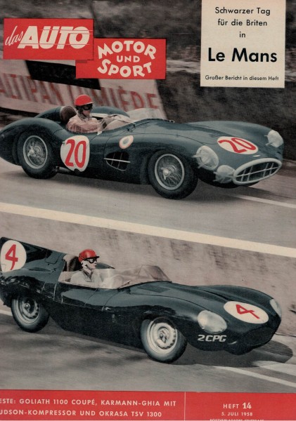 Auto Motor und Sport 1958 Heft 14 - 05.07.1958 - Goliath 1100 Coupé