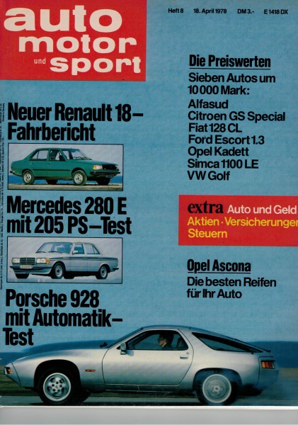 Auto Motor und Sport 1978 Heft 08-18.04.1978