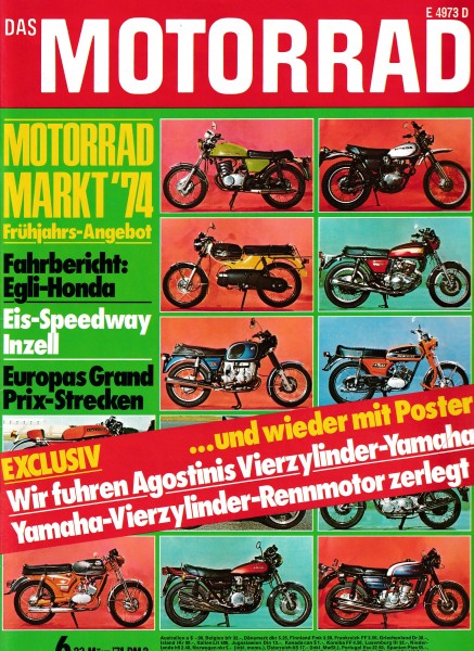 Das Motorrad - 1974 - Heft 06 - Motorrad Markt 74