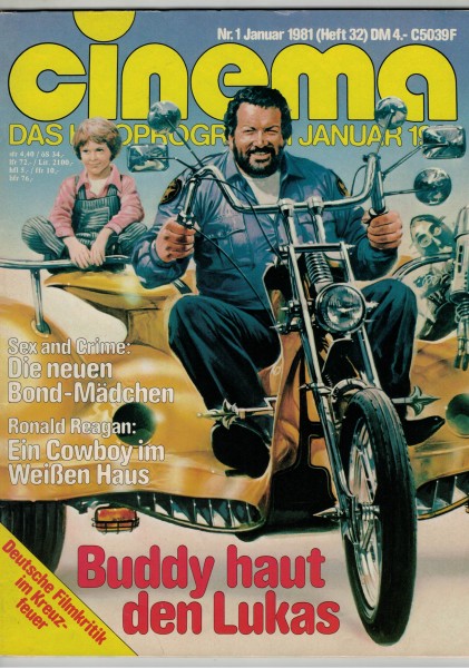 Cinema Zeitschrift, Heft Nr. 032, Januar 1981 - Bud Spencer, Steve McQueen