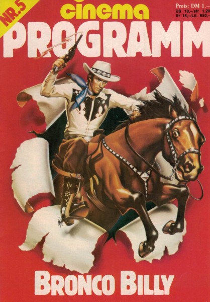 Cinema Filmprogramm Nr. 05 - Bronco Billy