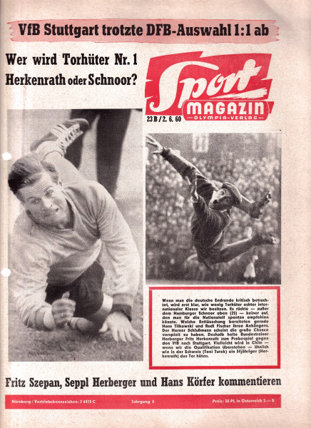 Sport Magazin - 1960 23 B - 02. Juni 1960