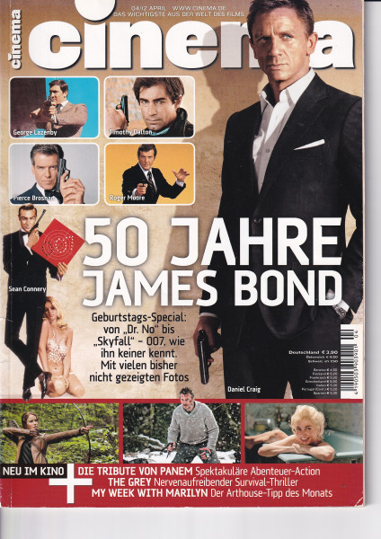 Cinema Zeitschrift, Heft Nr. 407 April 2012, 50 Jahre James Bond