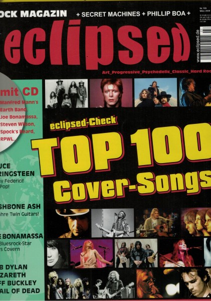 eclipsed Rock Magazin Nr. 109, 03-2009, mit CD