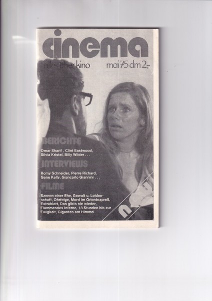 Cinema Zeitschrift, Heft 001, Test-Heft, Mai 1975