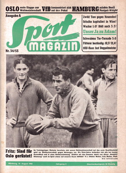Sport Magazin - 1953 34 A - 19. August 1953