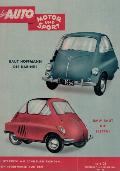 Auto Motor und Sport 1954 Heft 21 - 16.10.1954 - Sportwagen von DKW