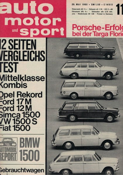 Auto Motor und Sport 1965 Heft 11-29.05.1965