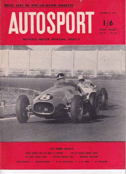 AUTOSPORT - Britain´s Motor Sporting Weekly - 1954 October - Vol. 9 No.15